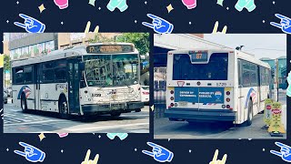 NJ Transit 87 HOBOKEN TERMINAL VIA JOURNAL SQUARE NABI 41615 5729 [upl. by Soinotna]