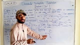 Uni molecular substitution reactions  SN1 Reaction  Alkyl halides  12th class Chemistry [upl. by Yekram]