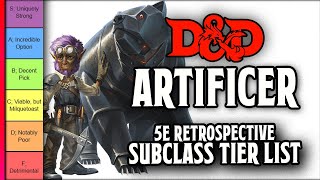 Artificer Subclass Tier List  DampD 5e Retrospective [upl. by Stefano233]