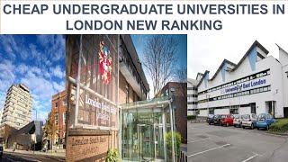 CHEAP UNDERGRADUATE UNIVERSITIES IN LONDON NEW RANKING [upl. by Mochun902]