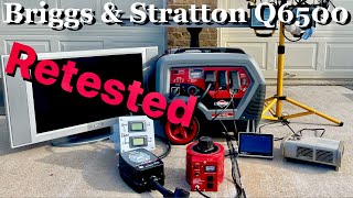 RETESTED The Briggs amp Stratton Q6500W Inverter Generator Review [upl. by Olumor]