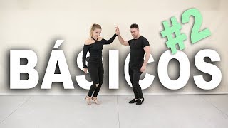 2 Pasos básicos de BACHATA 2  Cómo bailar bachata  Aprende a bailar con Alfonso y Mónica [upl. by Latoniah]