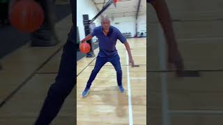 Hakeem Olajuwon teaching footwork at age 61 [upl. by Ydasahc]