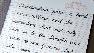 Cursive Writing ParagraphHOW TO WRITE neat and clean in cursiveHandwriting [upl. by Delphine]