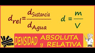 DENSIDAD ABSOLUTA y RELATIVA EJEMPLOS paso a paso [upl. by Teplica]