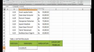 Tutorial 10 Fungsi VLOOKUP Dan HLOOKUP [upl. by Abey]