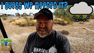 Rainy Day Projects In RV  VERY Moist Desert Life in Quartzsite Arizona [upl. by Romine296]