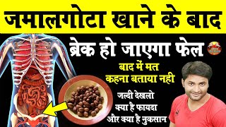 जमालगोटा के चमत्कारी फायदे और नुकसान  Jamalgota Purging Croton Benefits in hindi health tips [upl. by Nazler]