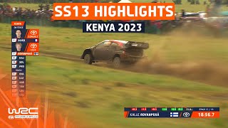 SS13 STAGE HIGHLIGHTS  WRC Safari Rally Kenya 2023 [upl. by Catharina]