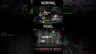 FNF Overdue Normal vs Pixel  MARIO MADNESS V2 [upl. by Doralia]