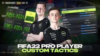 BEST PRO FIFA PLAYER CUSTOM TACTICS IN FIFA 22 W NIKSNEB amp EthxnH [upl. by Schulz543]