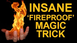 AWESOME FIREPROOF HAND MAGIC TRICK REVEALED [upl. by Joane430]