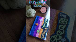 Journal Diary Decoration IdeasEasy Craft Christmas craft shortsdiy [upl. by Nelie155]