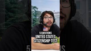 Taking the US citizenship test history usa president quiz america governor citizen [upl. by Ellimac]