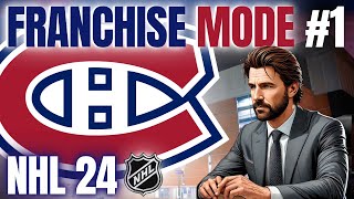 1 NHL 24 FRANCHISE MODE  MONTREAL CANADIENS [upl. by Htebiram]