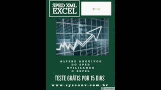 SPED XML EXCEL  SPED EM FORMATO EXCEL [upl. by Helban]