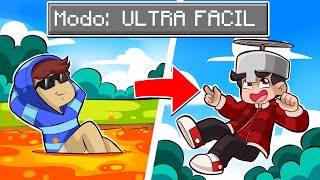 JOGANDO MINECRAFT NO MODO ULTRA FÁCIL [upl. by Bartie]