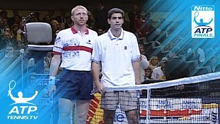 Becker vs Sampras ATP Finals 1994 Final Highlights [upl. by Enyawad331]