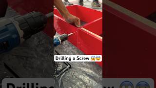 Drilling a nail into board Part 4  shorts drilling nail fyp [upl. by Eulalee]