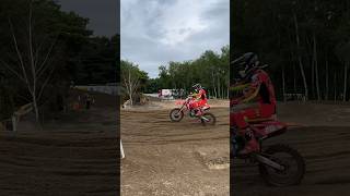 Tim Gaiser HRC Honda Lommel 2024 MXGP mid race on his CRF 450 R mx mxgp crf450r hondacrf crf450 [upl. by Letsirc]