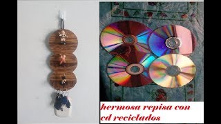 como reciclar cd usados manualidades [upl. by Eniluqcaj]