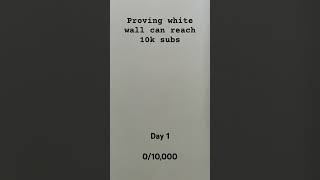 PROVING WHITE WALL CAN REACH 10K SUBSCRIBERS whitewall viralshorts [upl. by Aerdnak]