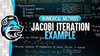 Jacobi Iteration Method Example  Numerical Methods [upl. by Isadore458]