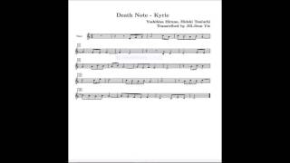 Death Note Kyrie Notes Sheet music [upl. by Zenia]