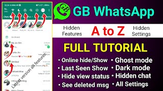 Gb Whatsapp v1760 A to Z settings and Hidden Features Gb Whatsapp full tutorial🤩 [upl. by Quincy]