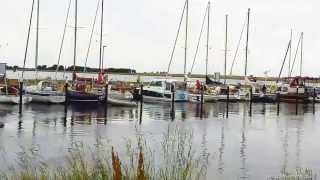 Ostsee Die Einfahrt zum Yachthafen von Orth auf der Insel Fehmarn in der Ostsee [upl. by Lenno]