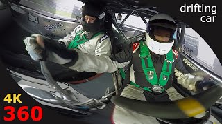 360° cockpit view  Motorsport drifting at Rudskogen in Norway [upl. by Elery]