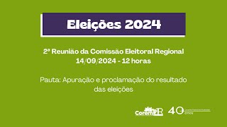 Eleições 2024 2ª Reunião da Comissão Eleitoral Regional CER do COREM 1R [upl. by Luther233]