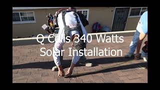 Q Cells 340 Watts Solar Installation [upl. by Malvino]