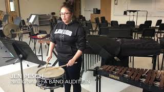 National FFA Band Audition Percussion Sample [upl. by Acinna152]