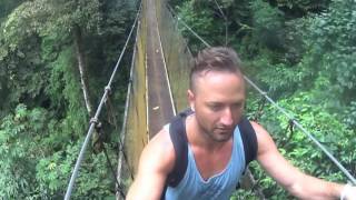 Costa Rica Rainmaker Swing Bridges [upl. by Blim535]