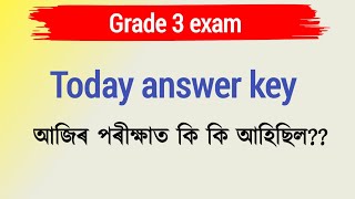 Grade 3 today answer key adre grade 3 question answer today [upl. by Adigirb30]