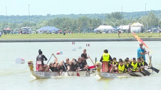 Dragon boat races held worldwide to celebrate Chinas Duanwu Festival [upl. by Ev306]