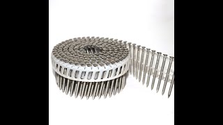 Plastic Sheet Coil Nails Making Machine 15° Plastic Collated Coil Nail Collating Machine [upl. by Domini]