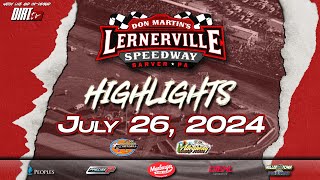 Lernerville Speedway  July 26 2024  Highlights [upl. by Sayette]