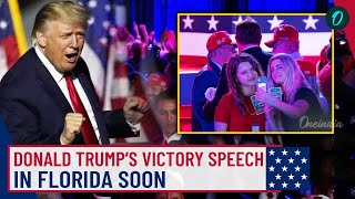 Trump Claims Historic Victory in Florida Watch Party Erupts Thousands Wait For Fiery Victory Speech [upl. by Balkin]