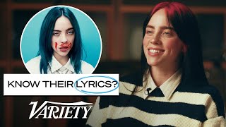 Does Billie Eilish Know Her Lyrics From Her Most Popular Songs [upl. by Oilicec129]