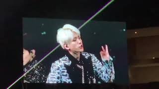 191111 FANCAM Jopping baekhyun HIGH NOTE  SuperM Tour We Are The Future in Fort Worth Texas [upl. by Ayela]