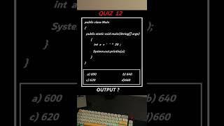 QUIZ12🧠PSEUDO CODEJAVA PROGRAMMINGBASIC CODING coding javaprogramming pseudocode java code [upl. by Sherer]