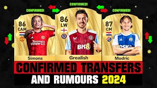 FIFA 25  NEW CONFIRMED TRANSFERS amp RUMOURS 🤪🔥 ft Grealish Xavi Simons Modric etc [upl. by Eimmij703]