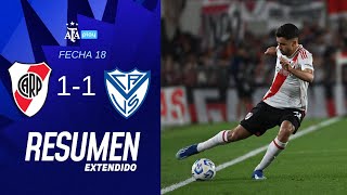 River Plate 11 Velez Sarsfield  Resumen Extendido  Fecha 18 [upl. by Tiernan]