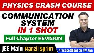 COMMUNICATION SYSTEM in One Shot  Full Chapter Revision  Class 12  JEE Main [upl. by Hartill]