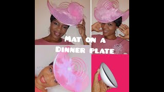 How I made this curved brim without gathers  Ring fascinator with molded crown Ahviworld [upl. by Gyimah]