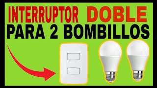 ✅Como CONECTAR dos FOCOS con INTERRUPTOR doble EFICAZMENTE 💯 [upl. by Sklar]