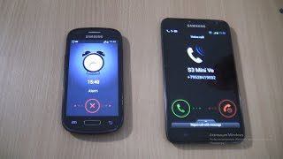 Incoming call amp Ringing alarms at the Same Time Samsung Galaxy Note 1 BlackS3 mini Ve [upl. by Boar683]