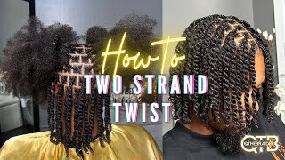 Perfect Two Strand Twist [upl. by Aiekan]